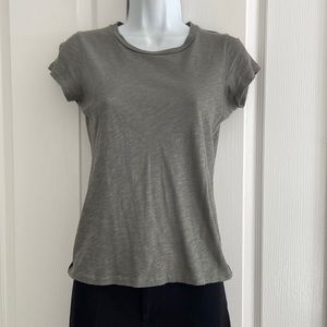 JCrew vintage cotton Sparkle khaki cotton T-shirt